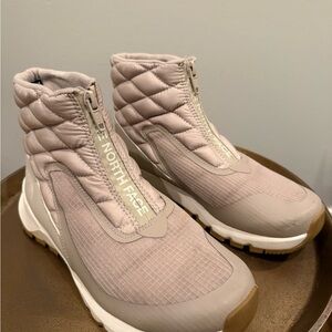 The North Face Women's Quilted Beige Boots
